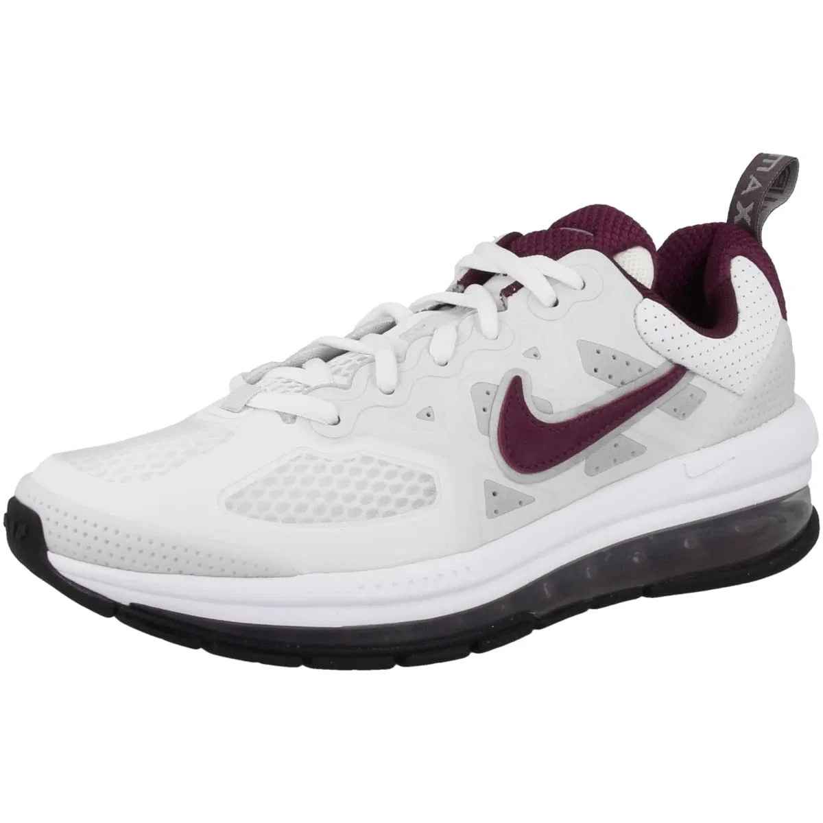 Детские кроссовки для мальчиков с кожаным верхом Air Max Genome NIKE, White Dark Beetroot Photon Dust Grey Fog — фото 4