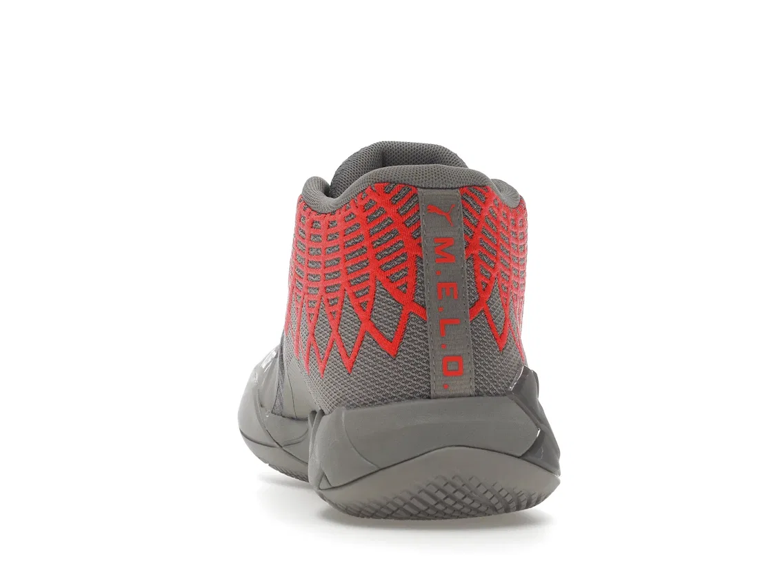 Детские кроссовки для мальчиков с дизайном Puma LaMelo Ball MB.01 Puma, Rock Ridge Red Blast — фото 4