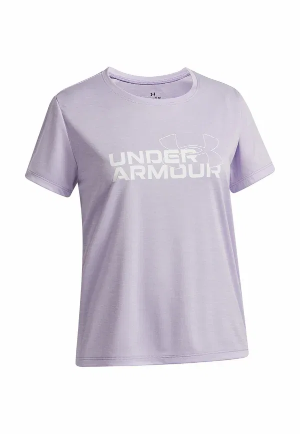 Футболка с принтом Tech twist wordmark logo Under Armour Purple Crest, фиолетовый — фото 3