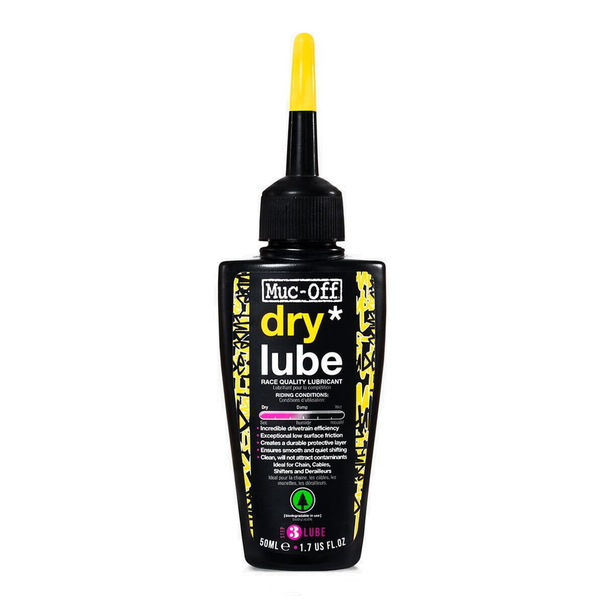 

Смазка для цепи Bio Dry Lube - 50 мл MUC OFF, черный