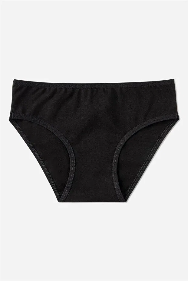 Детские трусы для девочек хлопковые Basic Baykar, Black — фото 4