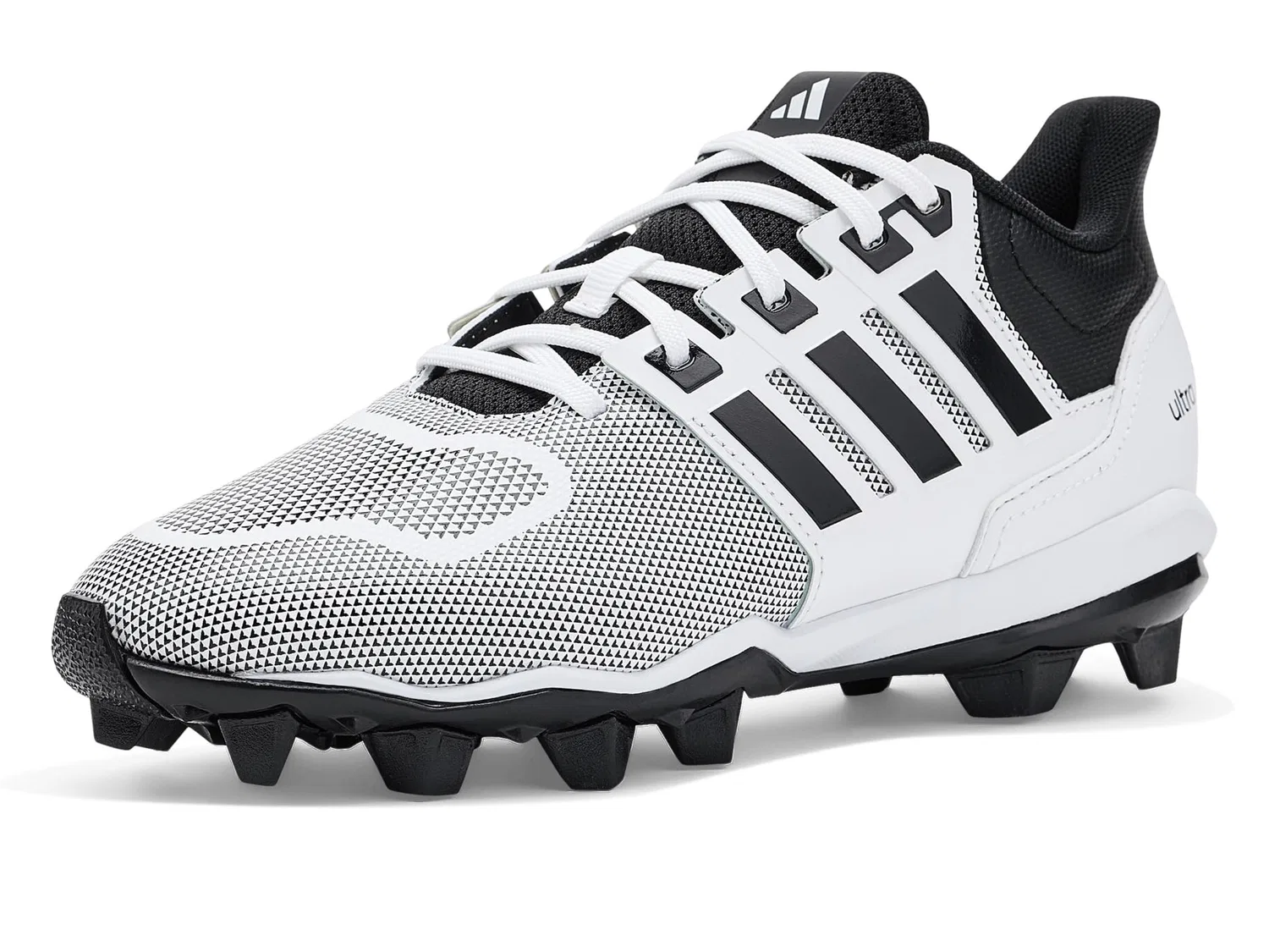 Бутсы Ultra Molded Rubber American Foot Cleats (для малышей, маленьких и больших детей) Adidas Kids, White/Black/White