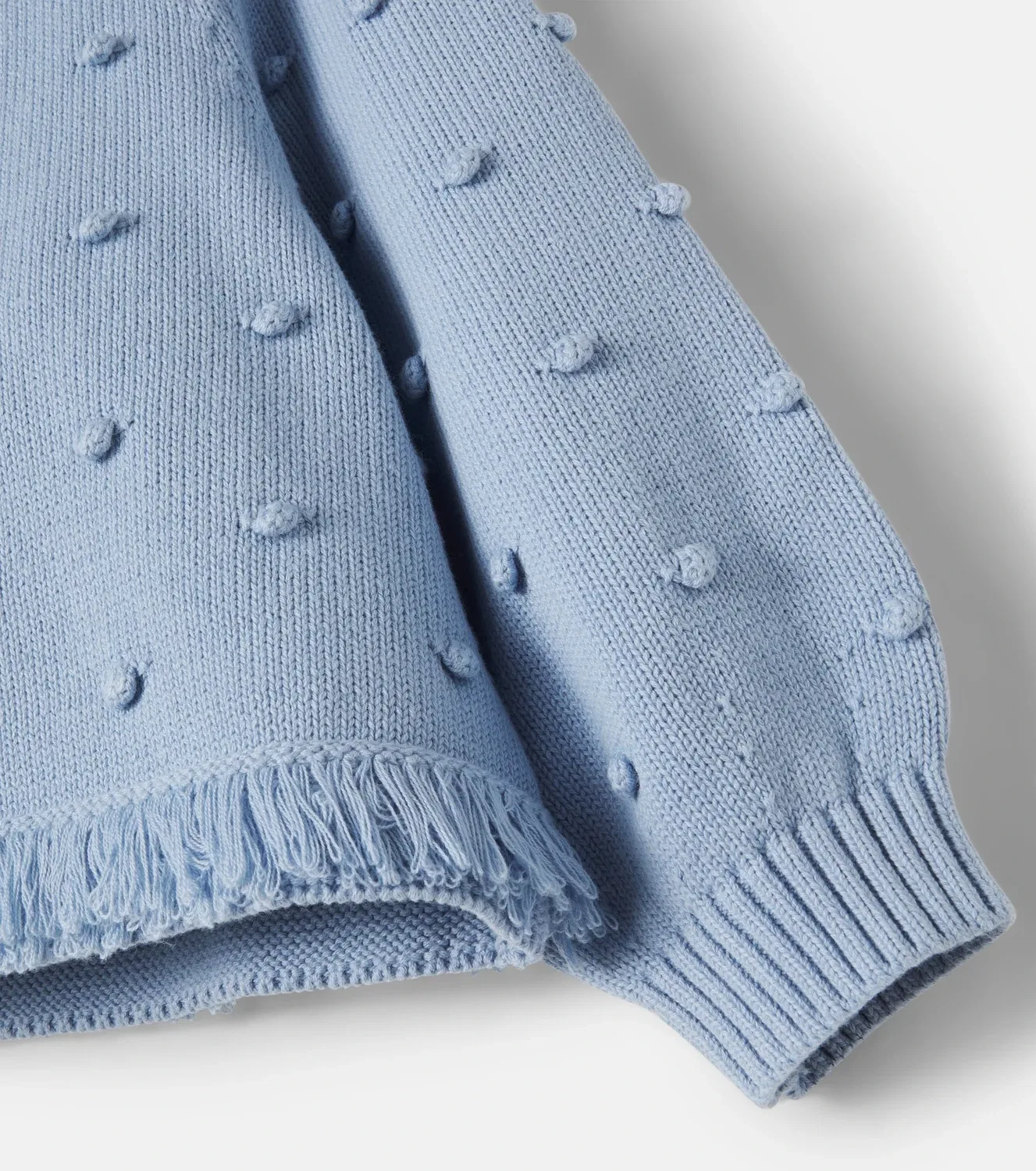 Свитшот с бахромой Stella Mccartney Kids, синий — фото 4