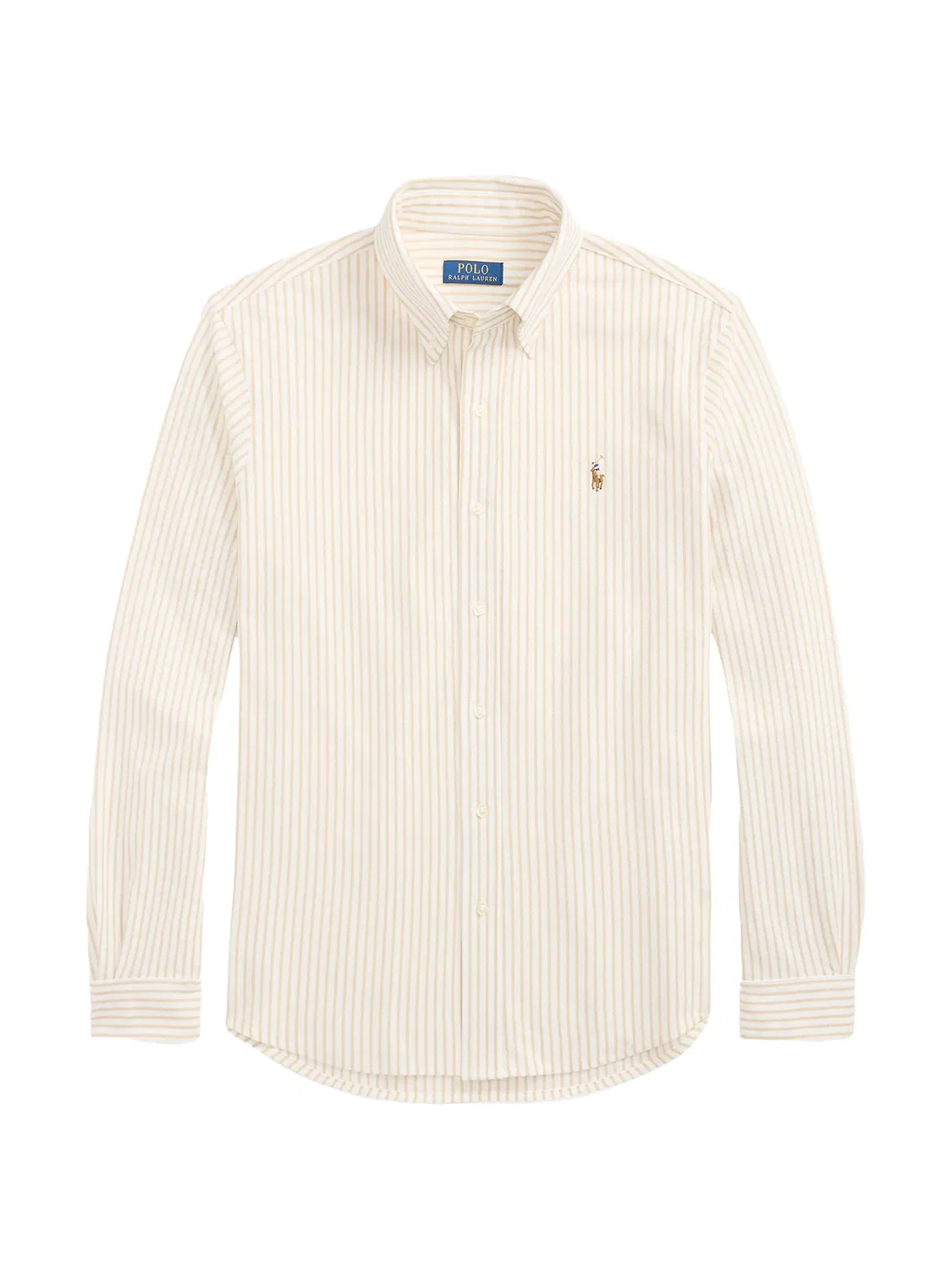 Рубашка хлопковая в полоску Polo Ralph Lauren, нейтральные