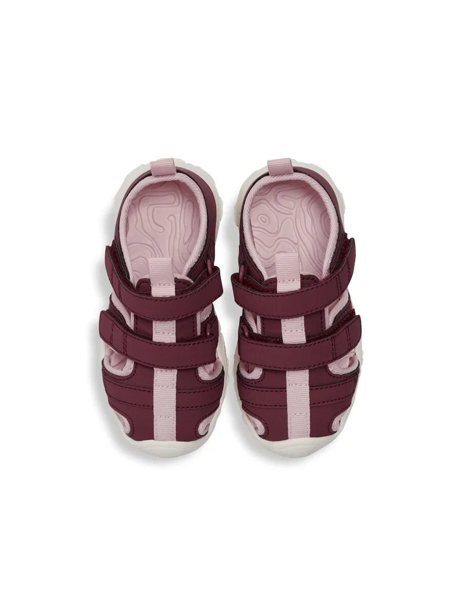 Кроссовки Hummel First-Step на липучках, темно-фиолетовые — фото 3