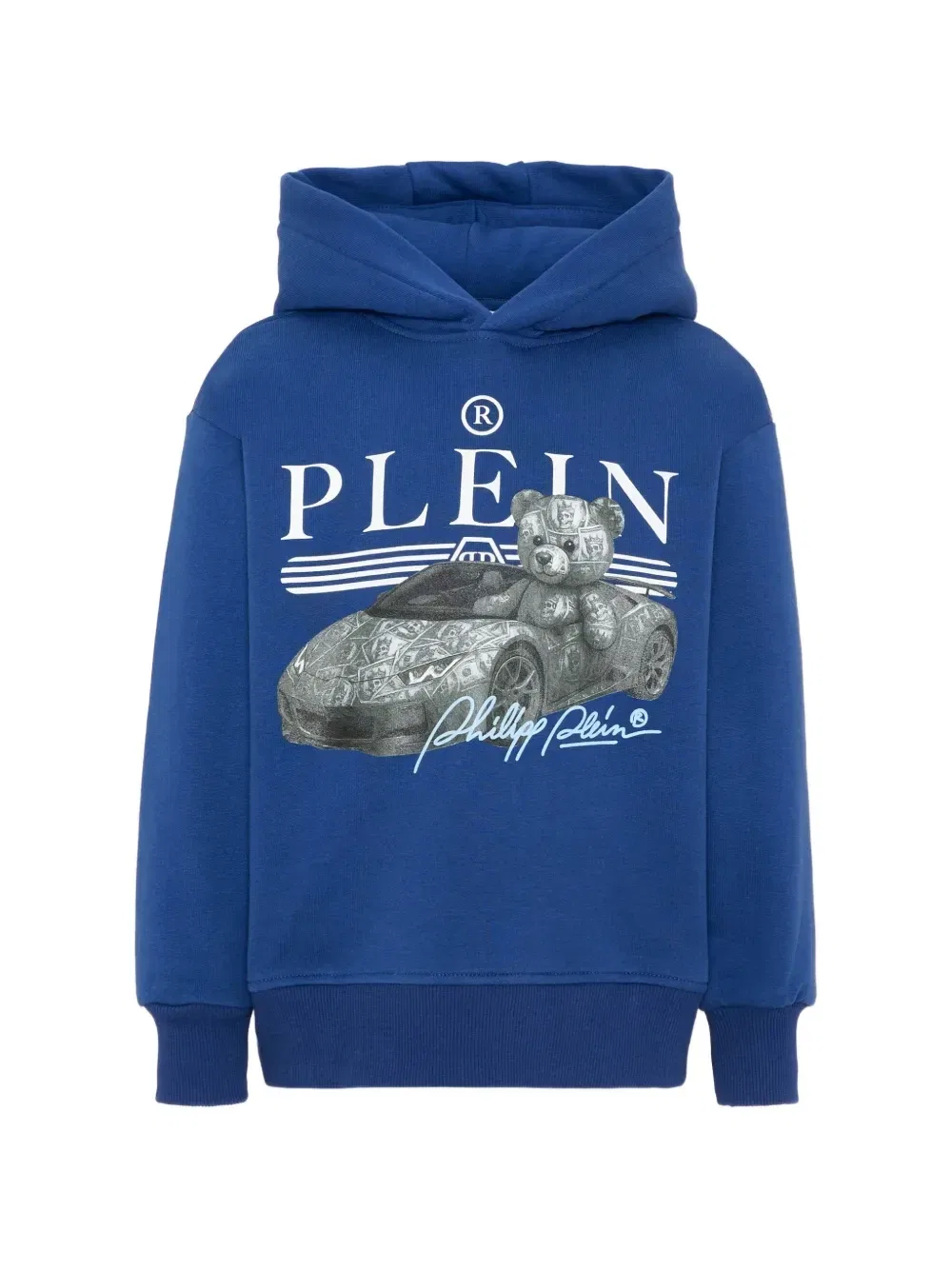 Толстовка с графическим принтом Philipp Plein Junior, синий