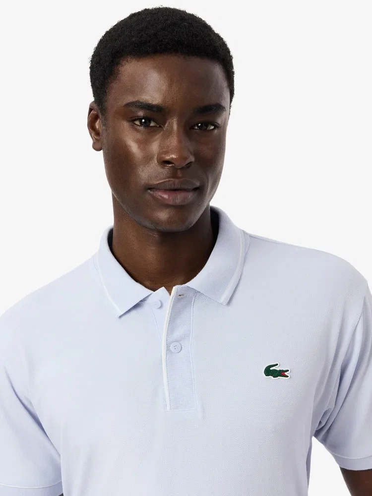 Футболка поло с цветной окантовкой LACOSTE, Lavender — фото 2