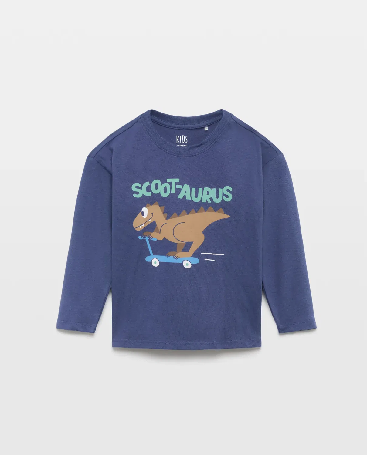 Детская футболка с длинным рукавом с принтом Walter Print Kids El Corte Inglés, Azul — фото 4