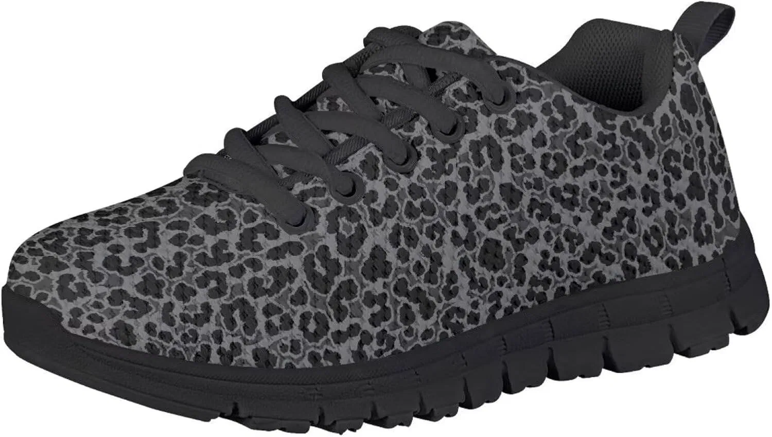 Детские дышащие слипоны с принтом Blue Golf Ball Shoes Pointodoor, Black Leopard Print