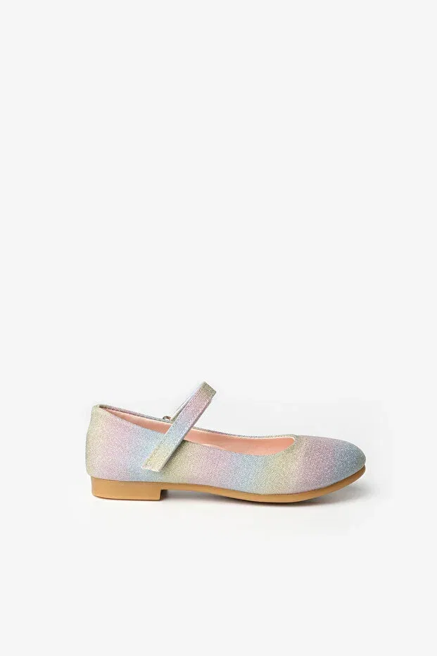 Детские балетки для девочек с блестками Le Mabelle, Multicolor — фото 2