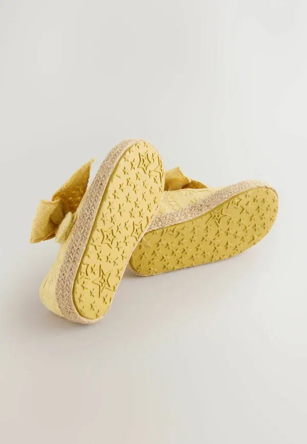 Эспадрильи с бантом, из хлопка, Regular fit - bow espadrille shoes, Next, Yellow, желтый — фото 3