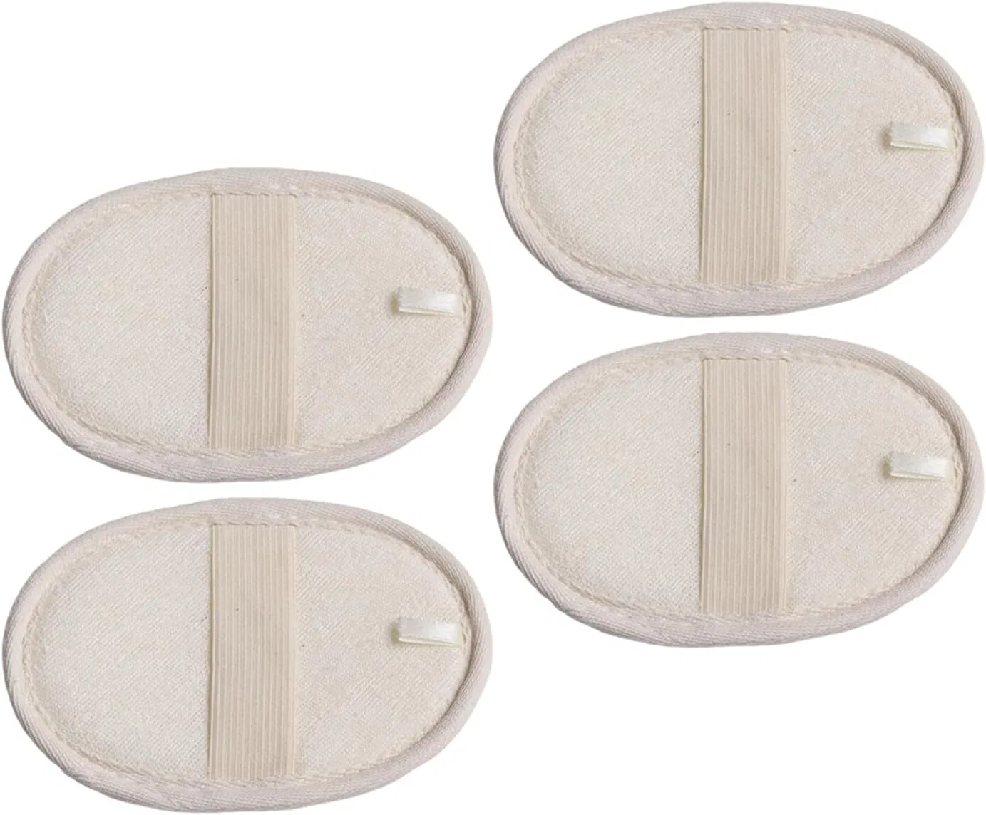 Люфа для тела, DOITOOL, 4 шт, 14.5x10x0.5 см, Beige