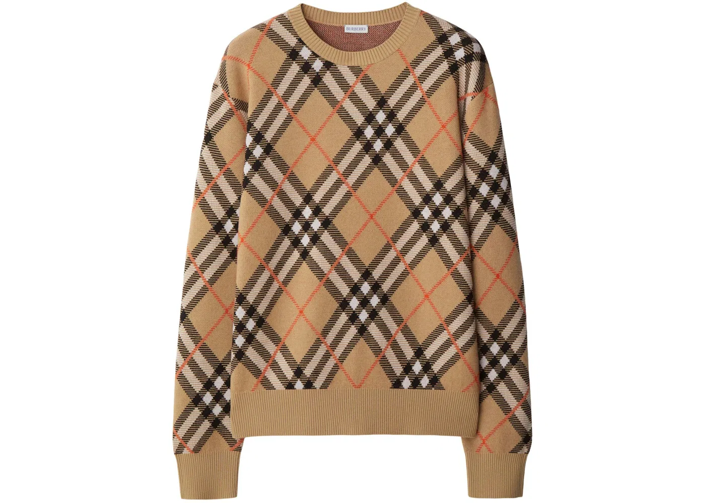 Женский топ с длинным рукавом Burberry, Sand Ip Check