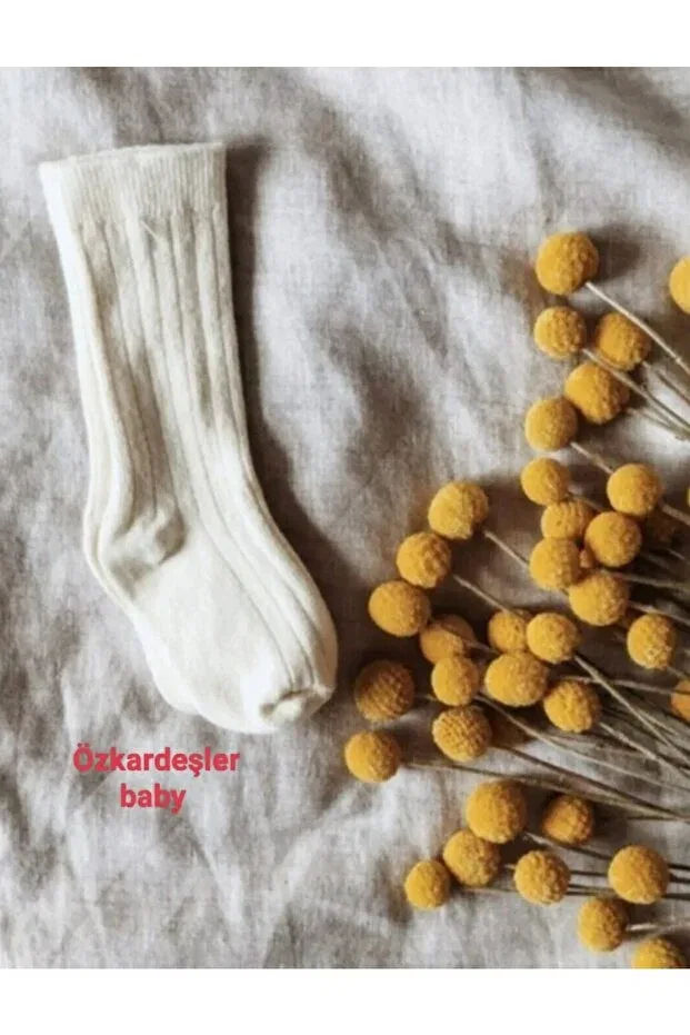Детские носки для девочек хлопковые Özkardeşler Baby, Ecru