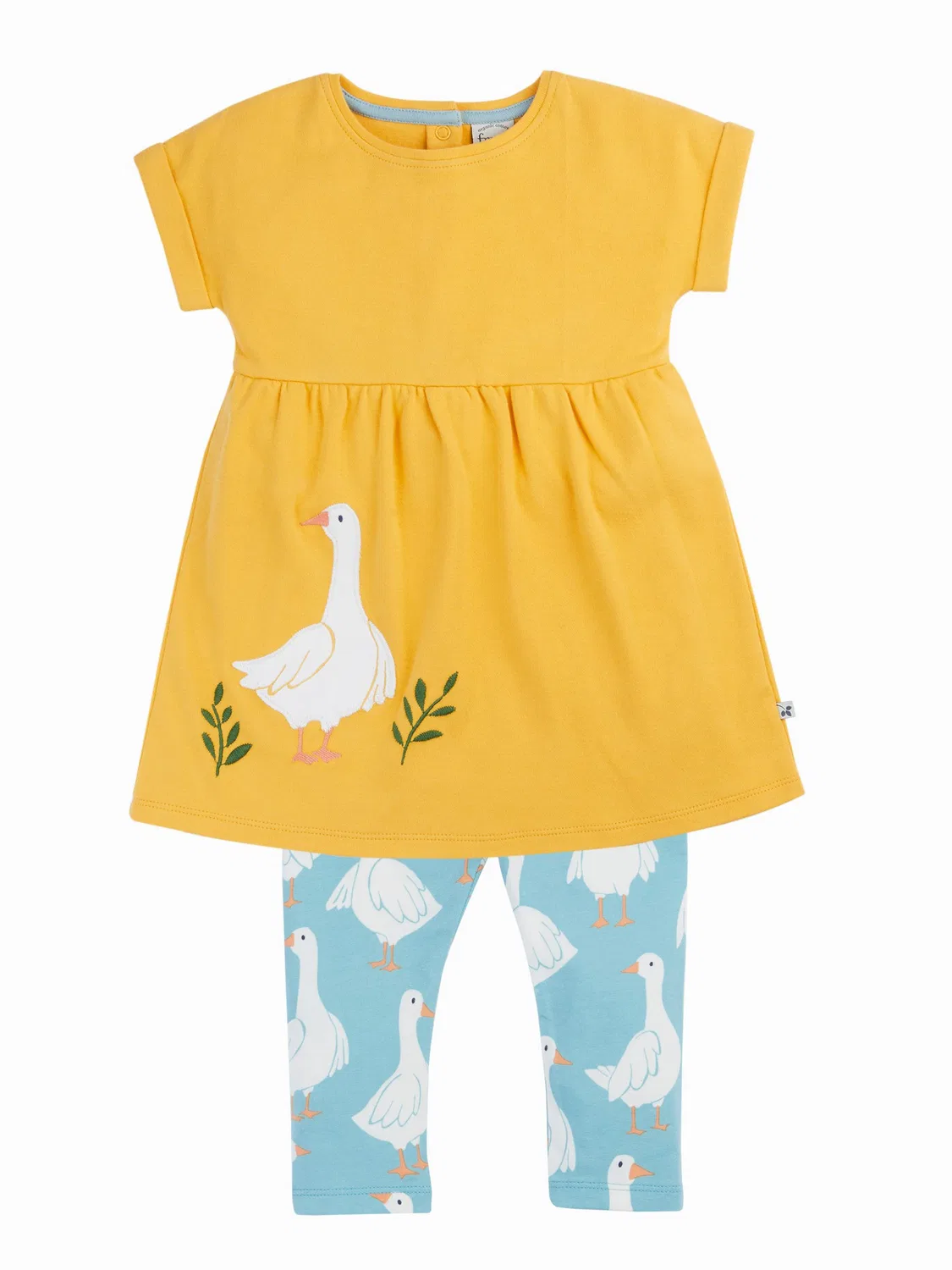 Комплект одежды для новорожденных Frugi Mari, желтый — фото 2