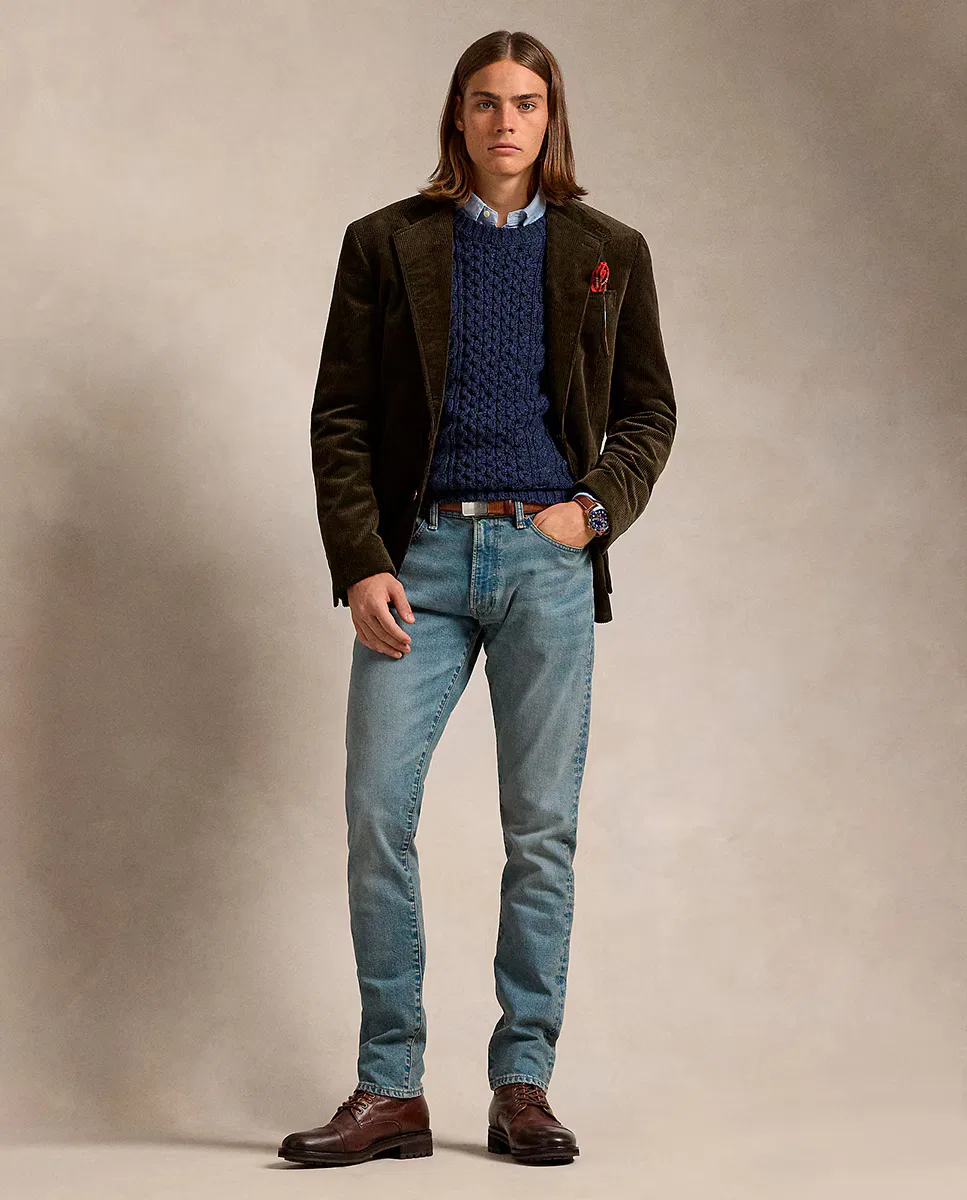 Мужские джинсы, Sullivan Slim Fit Elásticos, Polo Ralph Lauren, Azul Loft