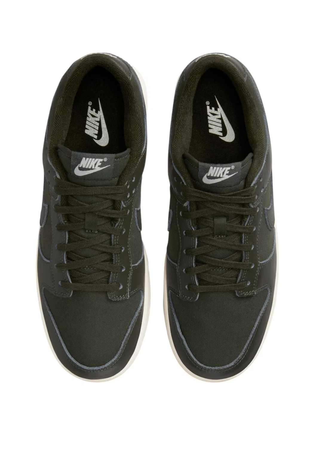 Детские кроссовки с принтом Dunk Low Retro NIKE, Black Green — фото 4