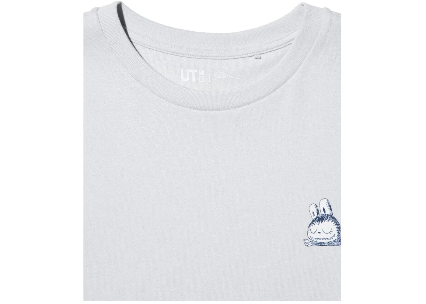Женская футболка с принтом Uniqlo x POP MART The Monsters Uniqlo, Light Grey — фото 2