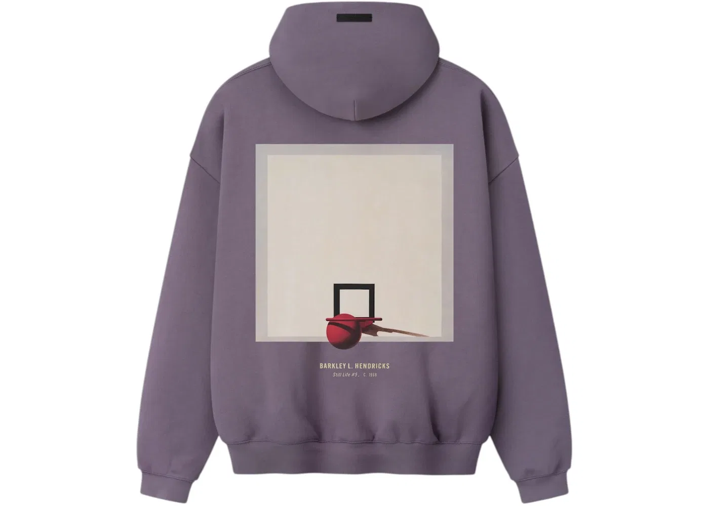 Женское худи оверсайз с принтом Lakers x Barkley Hendricks Fear of God Essentials, Cadet — фото 2