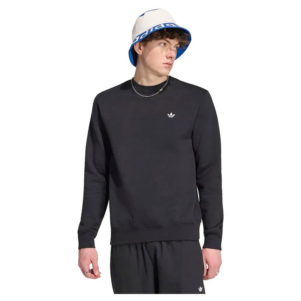 Свитшот Trefoil Essentials Crew Adidas Originals, черный