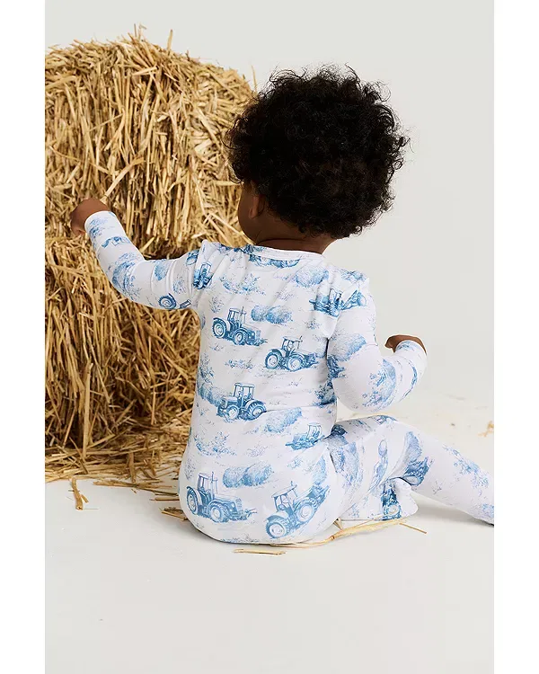 Детский комбинезон с длинным рукавом Hudson Convertible Footie Posh Peanut, синий — фото 3