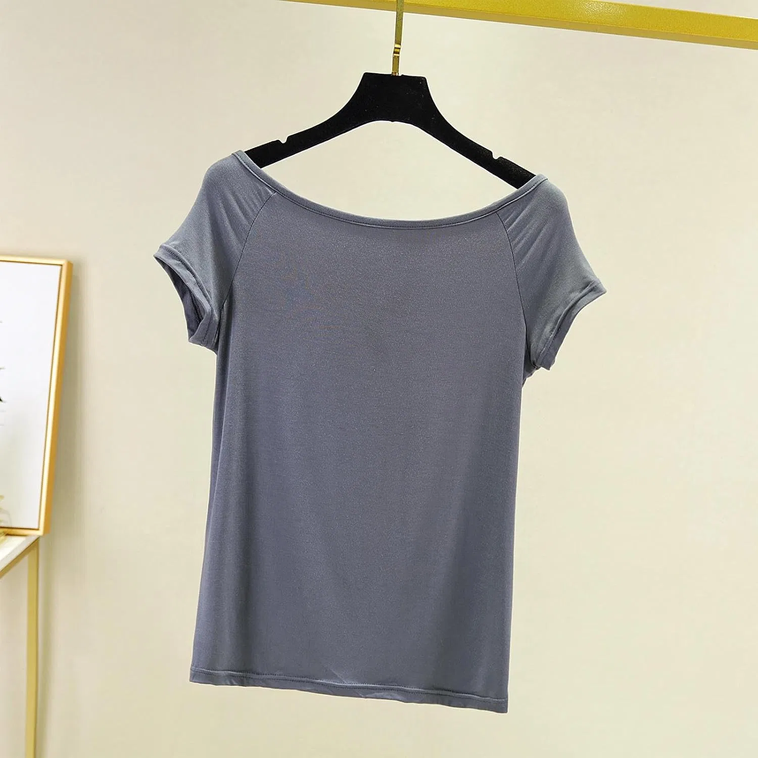 Женская спортивная футболка с круглым вырезом Athletic, Dark Gray — фото 2