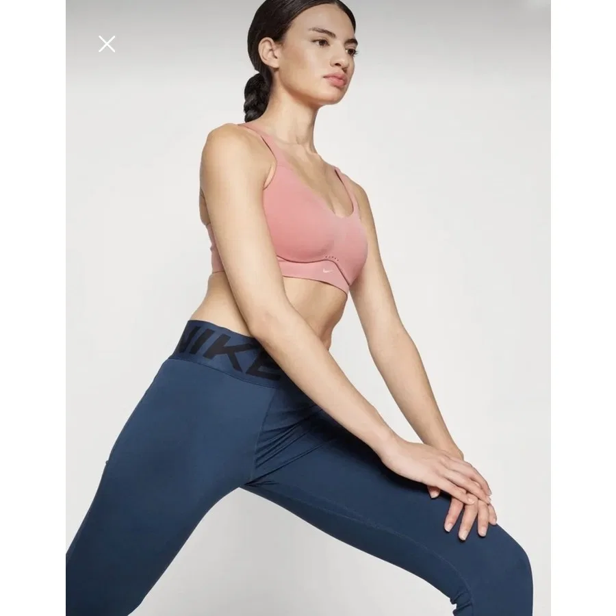 Спортивный бюстгальтер с высокой поддержкой, с съемными чашками Alate High Support Padded Convertible, Nike, Розовый — фото 2