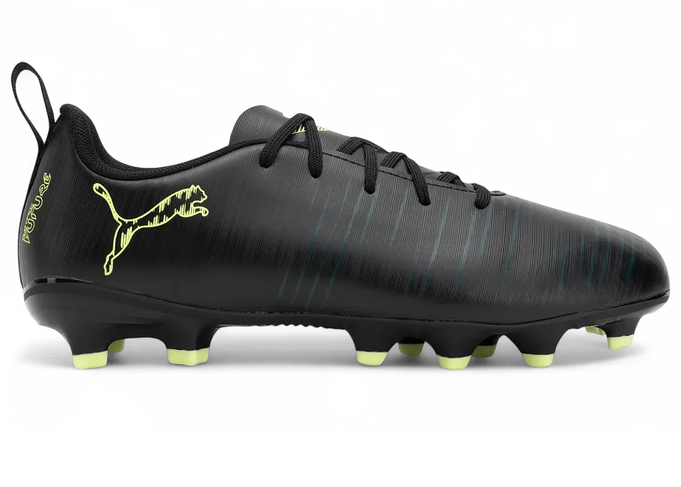 Детские бутсы с длинным рукавом Puma Future 8 Play FG/AG Jr Puma Puma Black/Fizzy Light/Green Terrain