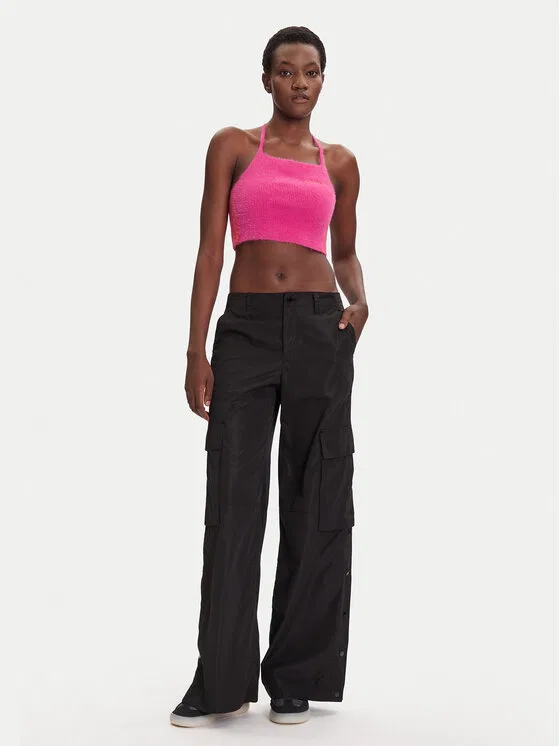 Топ slim fit Fluffy Adidas, розовый — фото 2