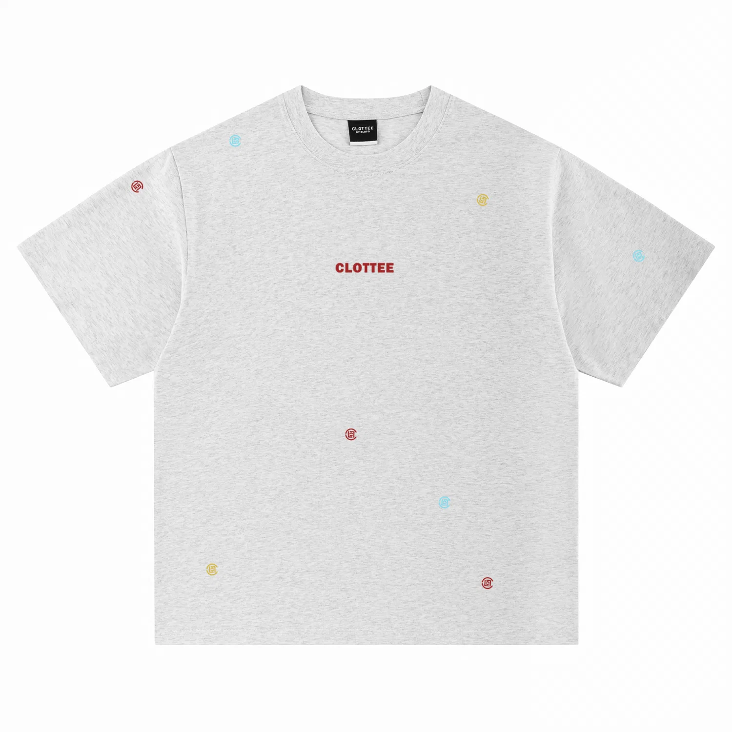 Детская футболка с круглым вырезом прямой посадки Heather Gray (320g Heavyweight Cotton) CLOT, Heather Gray