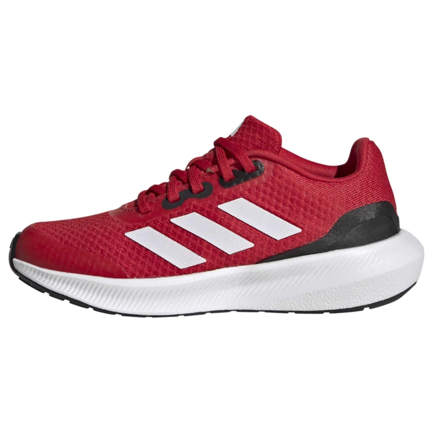 Детские кроссовки для мальчиков с легкой конструкцией Runfalcon 3.0k Adidas, Better Scarlet Ftwr White Core Black