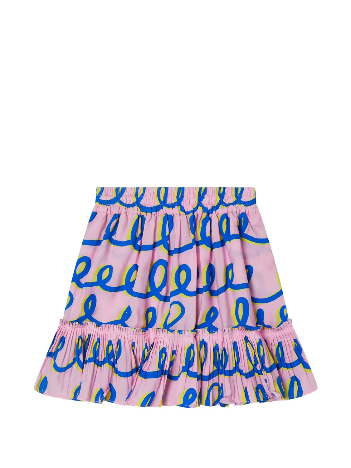 Юбка с графичным принтом розовая Stella McCartney, розовый