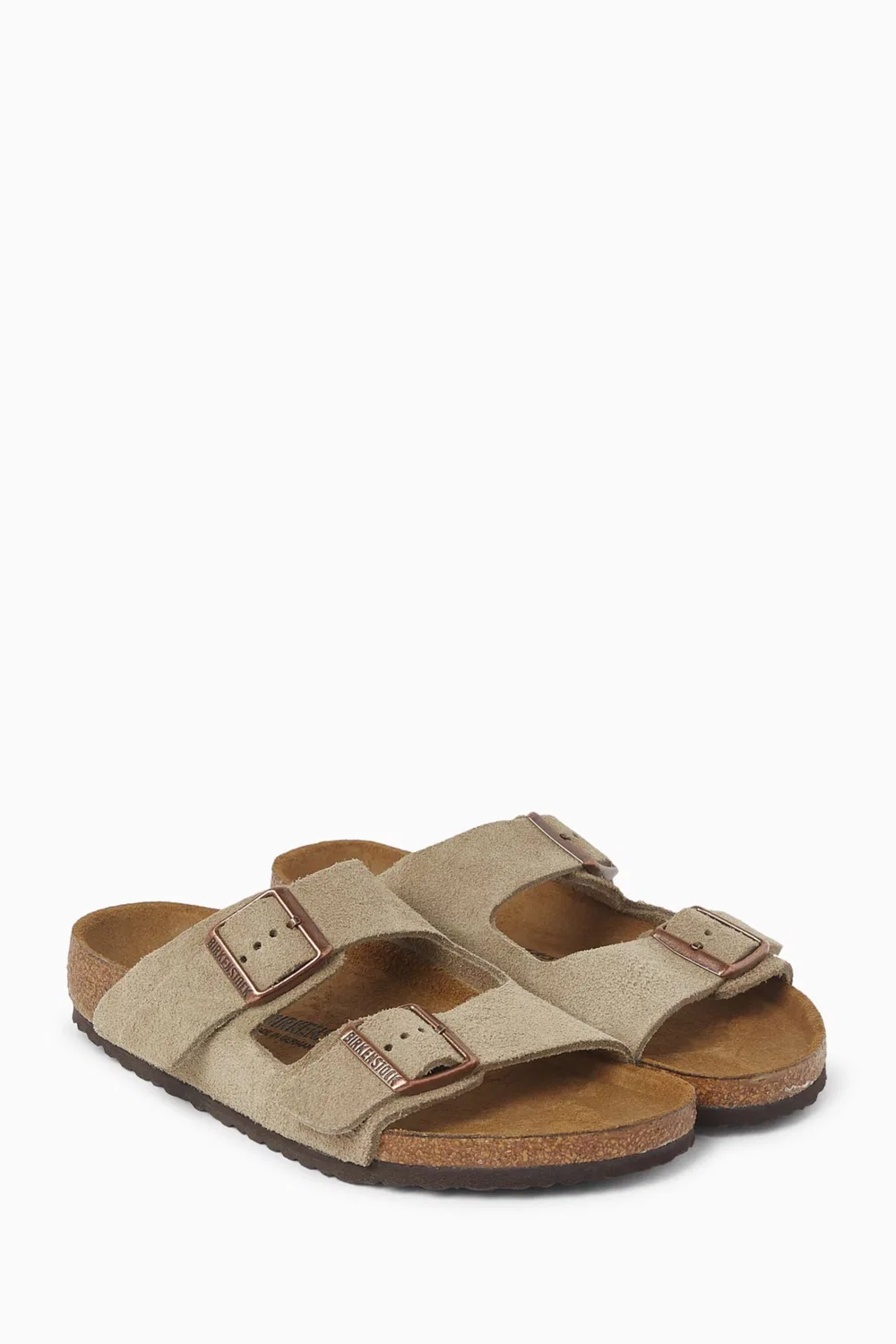 Сандалии из замши Arizona Birkenstock
