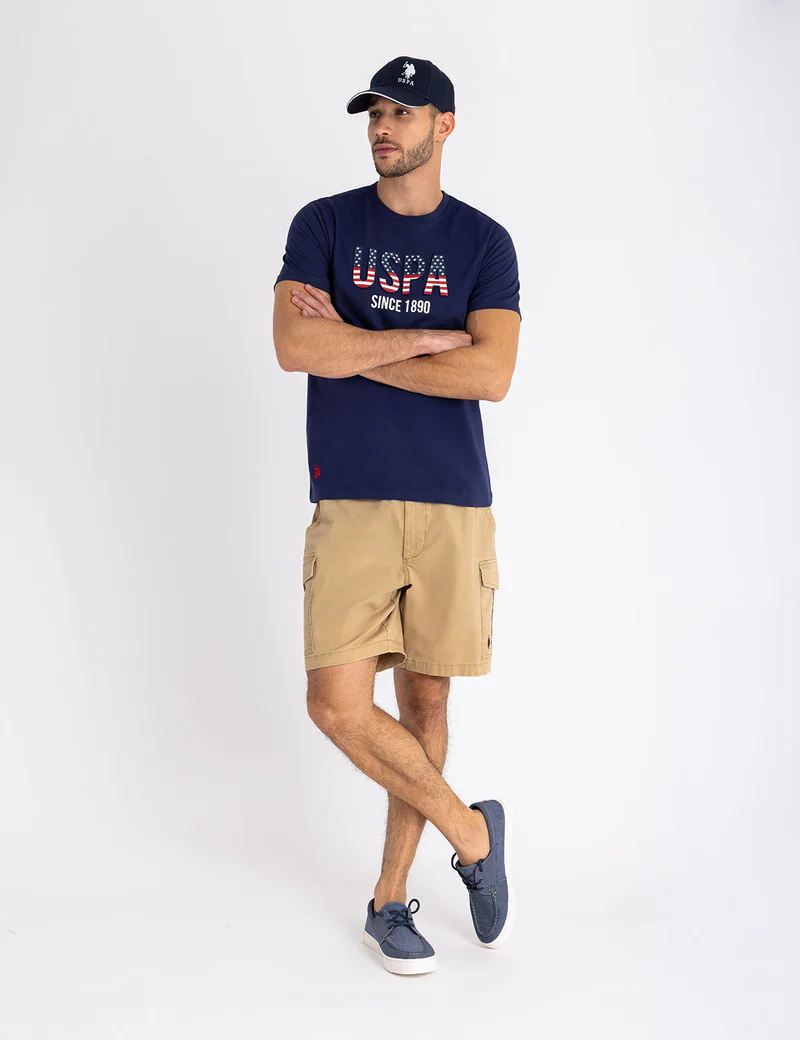 

Мужская футболка U.S. Polo Assn. Embossed Wordmark Jersey, темно-синяя, Синий, Мужская футболка U.S. Polo Assn. Embossed Wordmark Jersey, темно-синяя