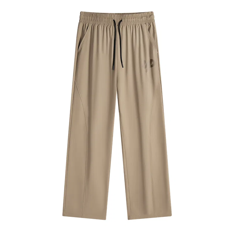 Детские повседневные брюки со средней посадкой прямого кроя Micro-Stretch Khaki, MINISO, Khaki