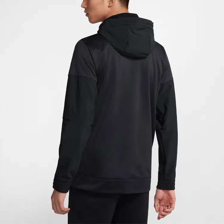 Куртка тренировочная с длинным рукавом Therma Nike, черный — фото 3