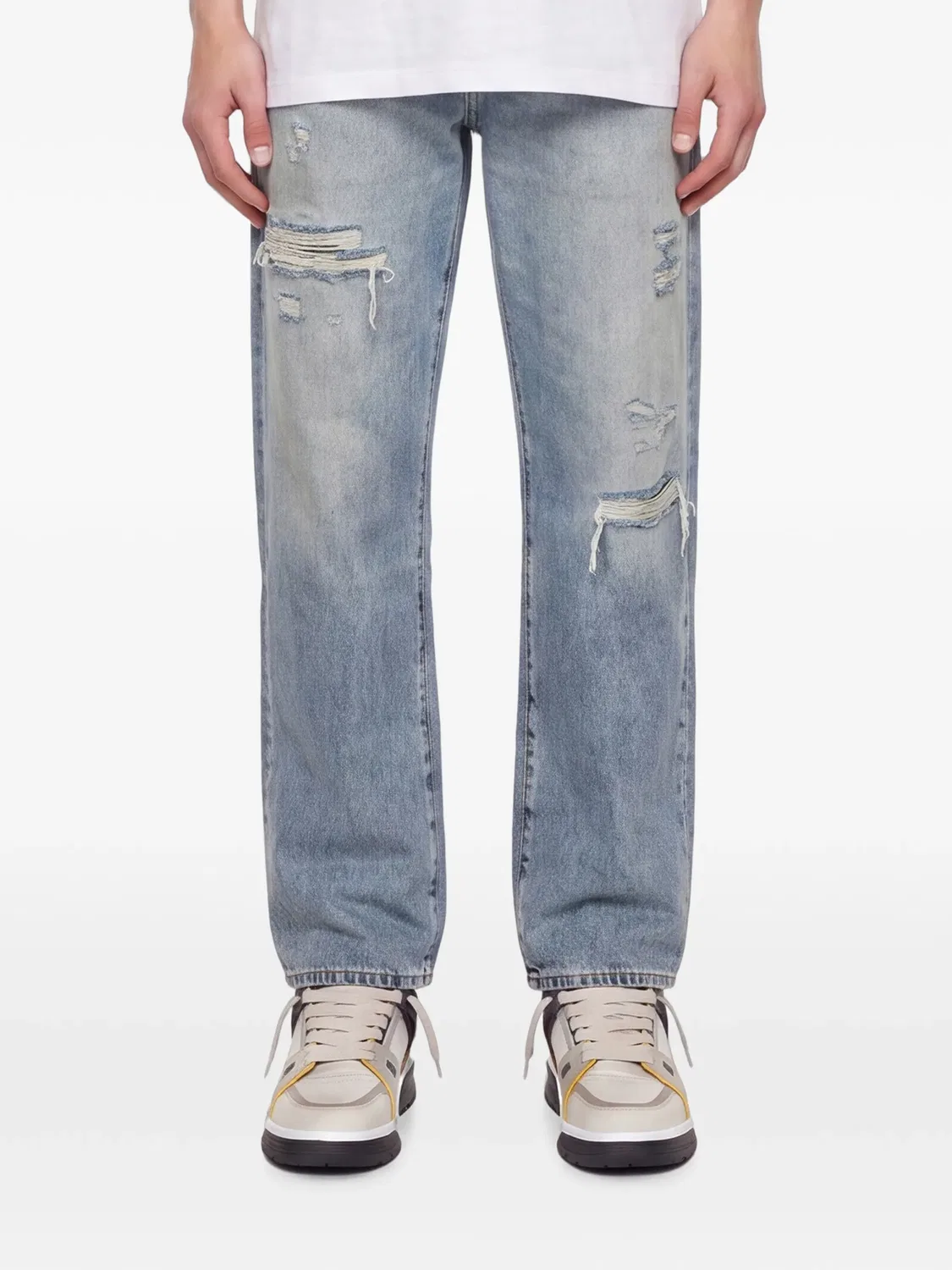Прямые джинсы 568 с эффектом потертости Levi'S, синий — фото 3