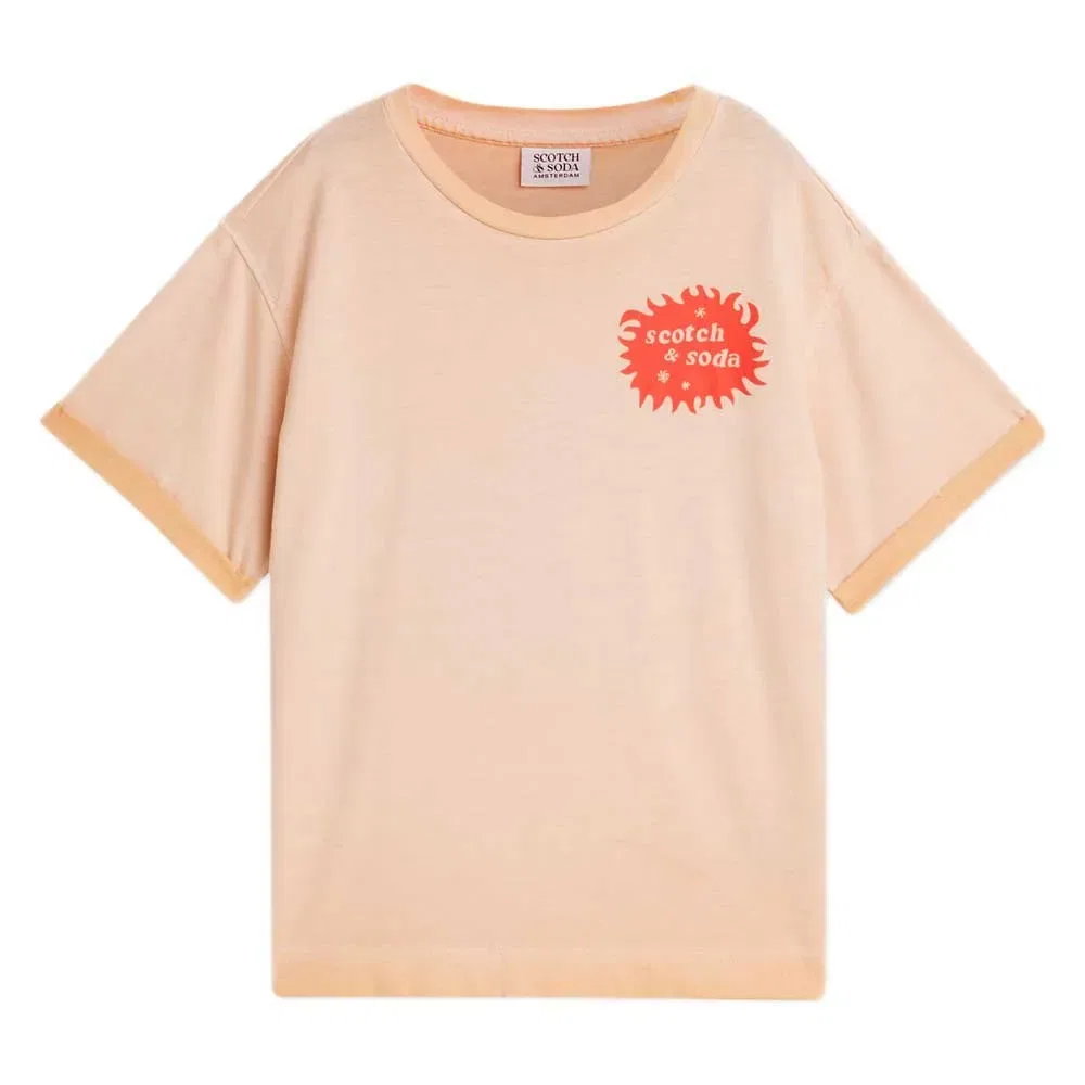 Детская футболка для мальчиков с принтом 183101 Scotch & soda, Orange