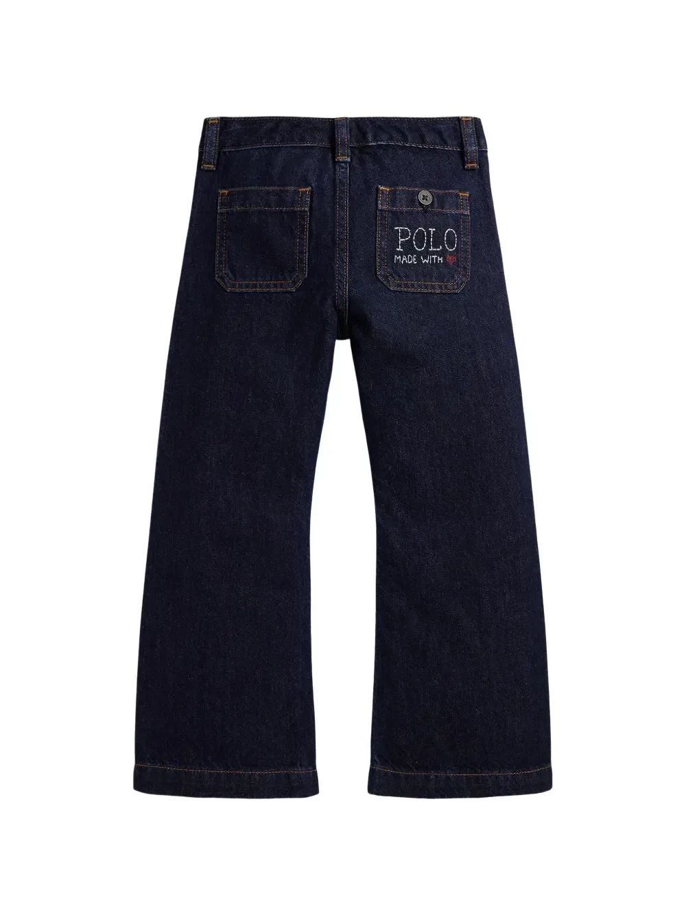 Расклешенные джинсы с карманами Polo Ralph Lauren Kids, синий — фото 2