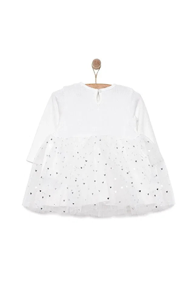 Детское боди-комбинезон для девочек с длинным рукавом Hellobaby newborn girl mevlüt outfit baby girl Ebebek Hello Baby, Ecru — фото 2