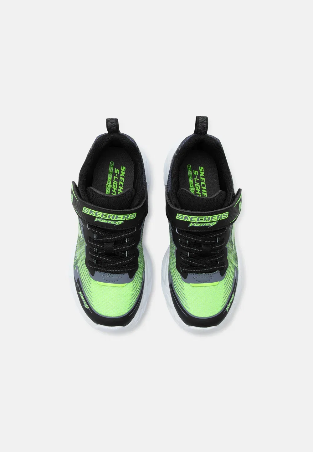 Vortex 3.0 - кроссовки Skechers, Black/Lime/Charcoal — фото 4