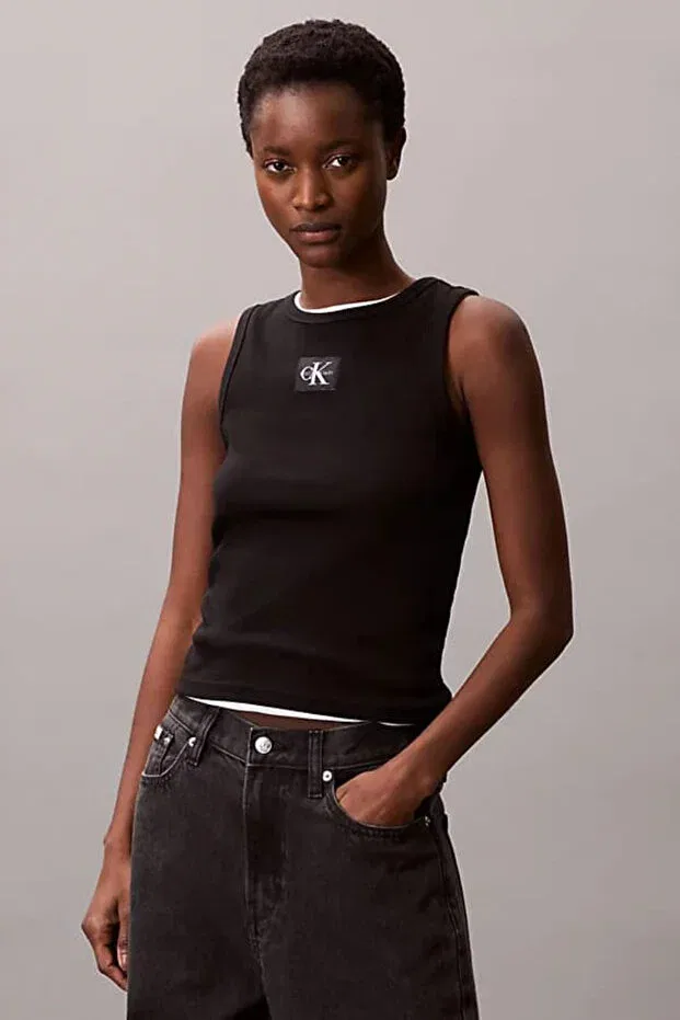 Женская футболка без рукавов Calvin Klein, Black
