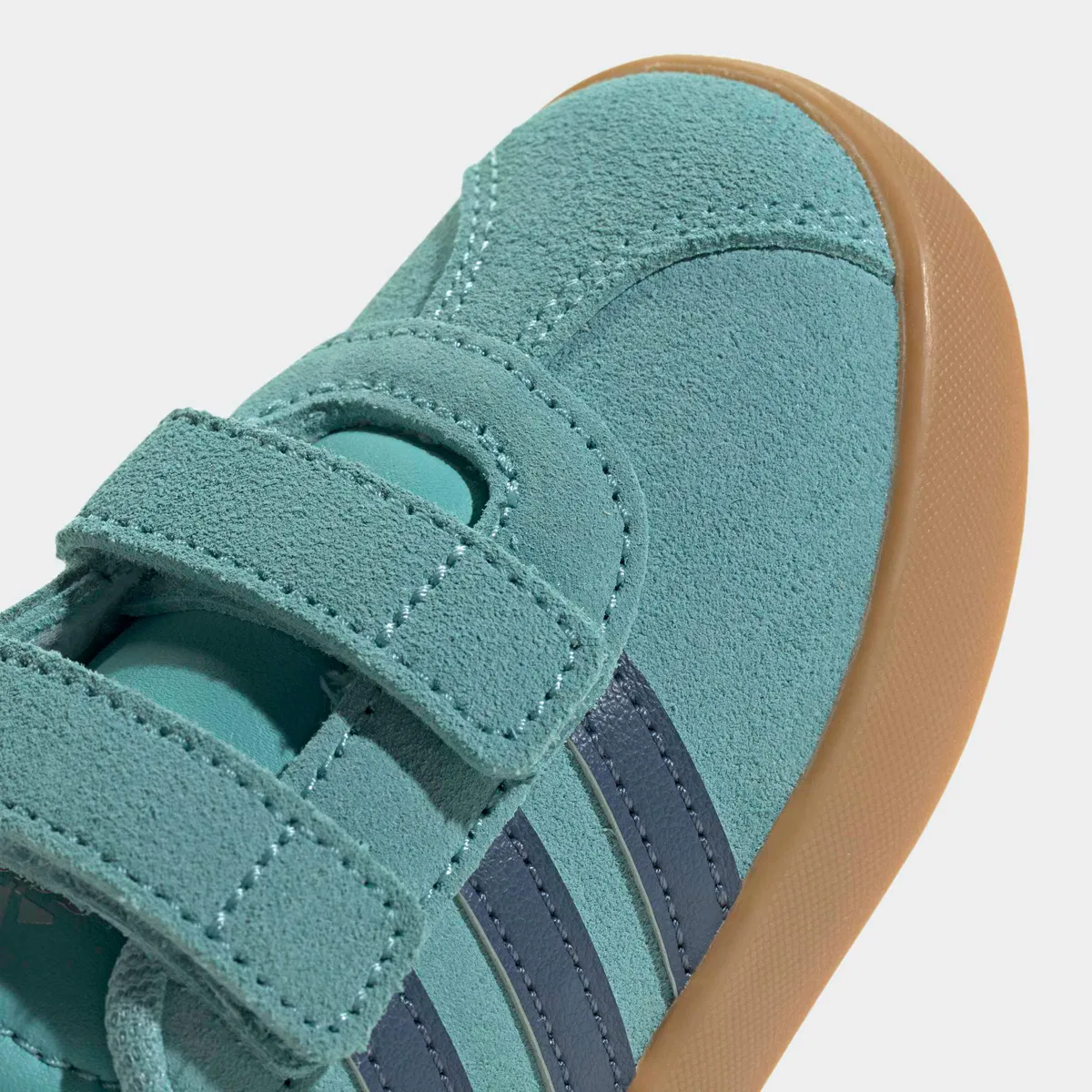 Детские кроссовки для мальчиков с липучками Vl Court 3.0 Adidas, Mint Ton/Preloved Ink/Silver Metallic — фото 4