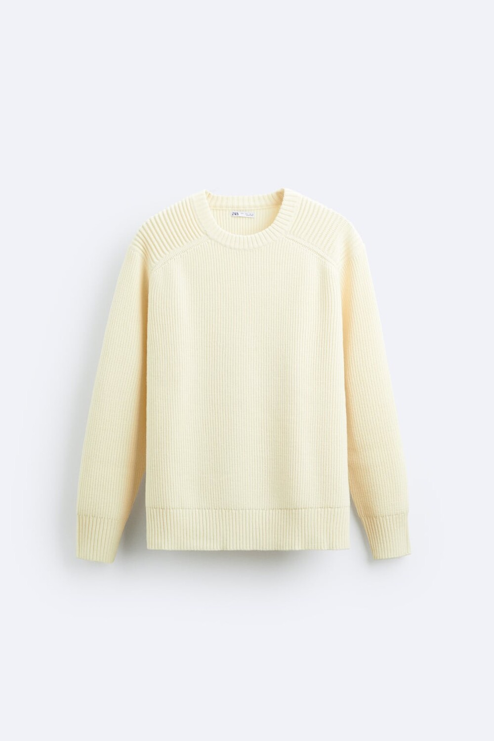 

Фактурный свитер ZARA, экрю