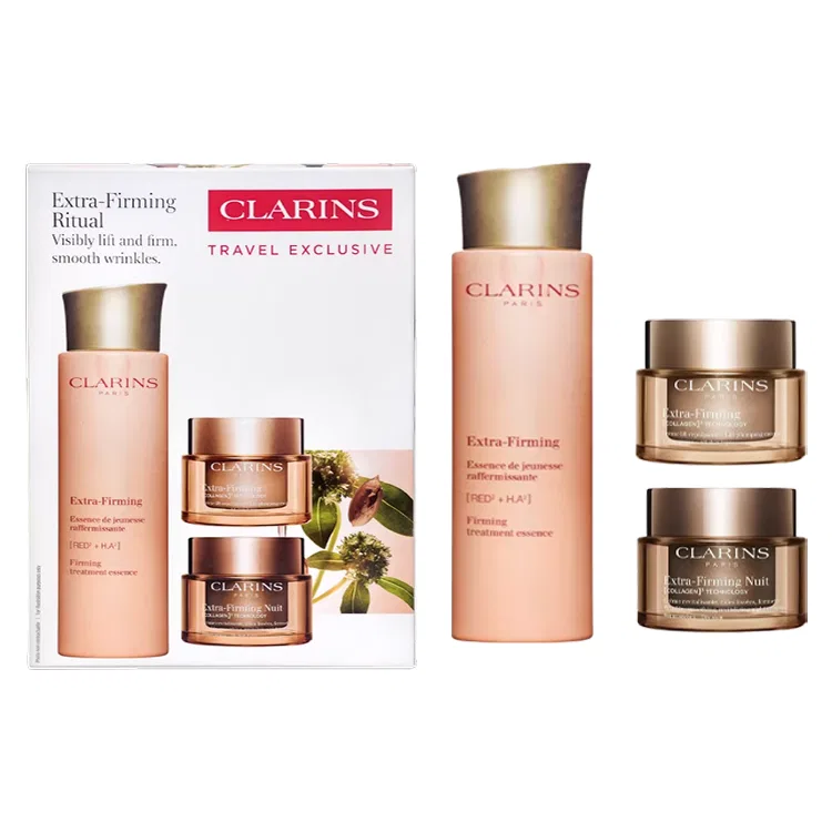 Женский набор для ухода за кожей с пружинной водой и кремами CLARINS, 200 мл + 50 мл + 50 мл, Black