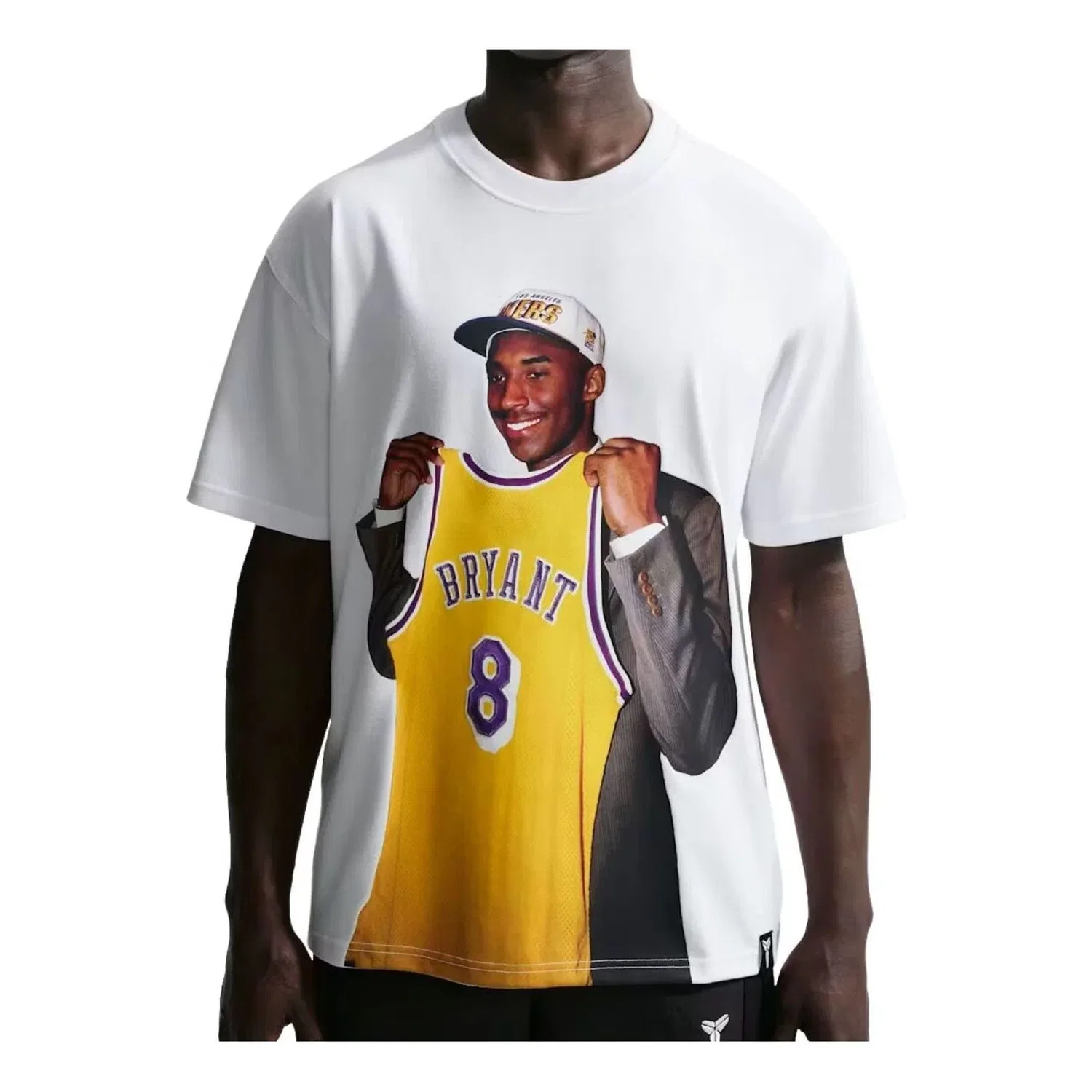 Мужская футболка с принтом Nike Kobe Dear Basketball Dri-FIT Max90 T-Shirt, белый