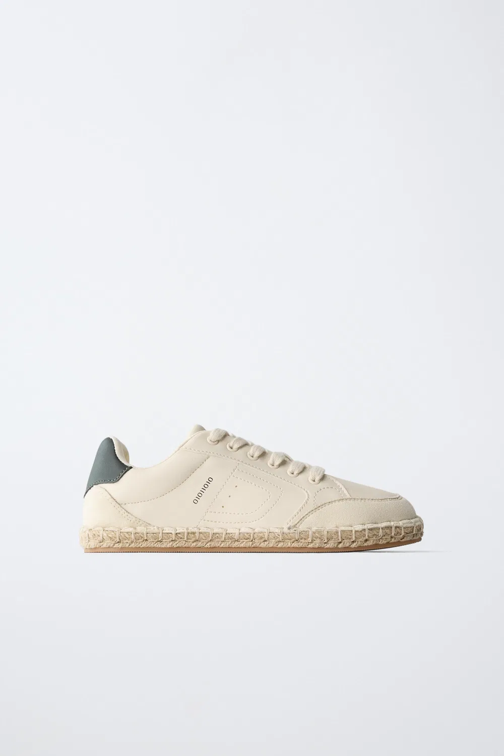 Кроссовки с деталями из джута ZARA, White