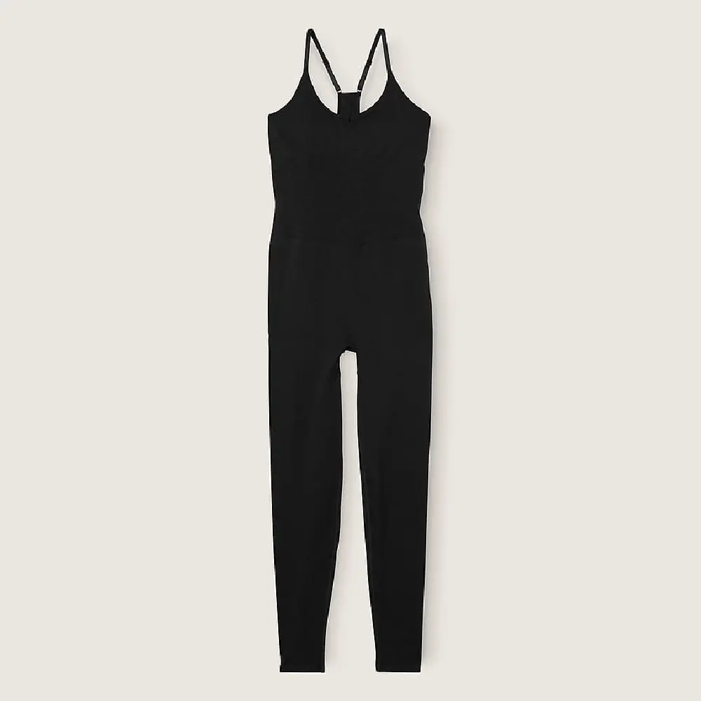 

Комбинезон Victoria's Secret Pink Seamless Workout Onesie, черный