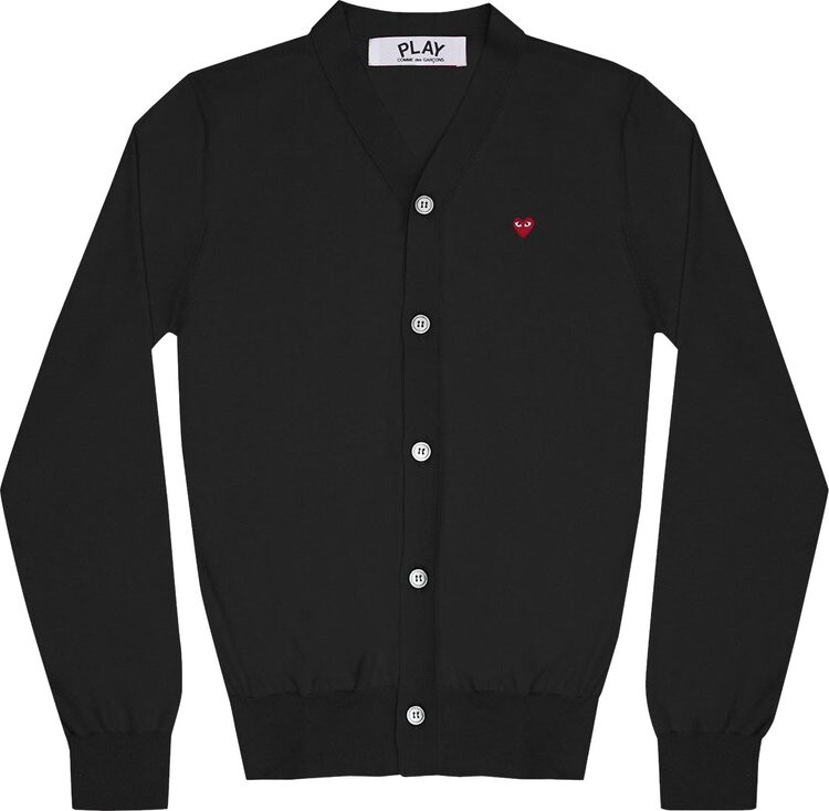 

Кардиган Comme des Garçons PLAY Little Heart Cardigan 'Black', черный