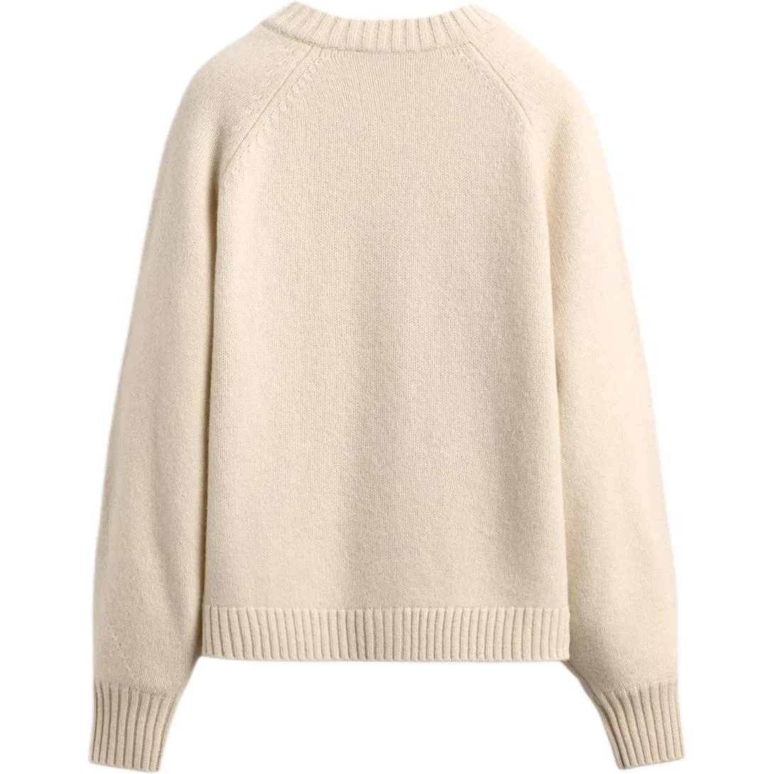 Женский свитер с принтом Disney X Harry Lambert FW25 Knitwear, ZARA, Raw White — фото 3